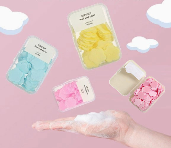 100 Yaprak Eriyen Mini Parfümlü Kağıt Sabun (5563)