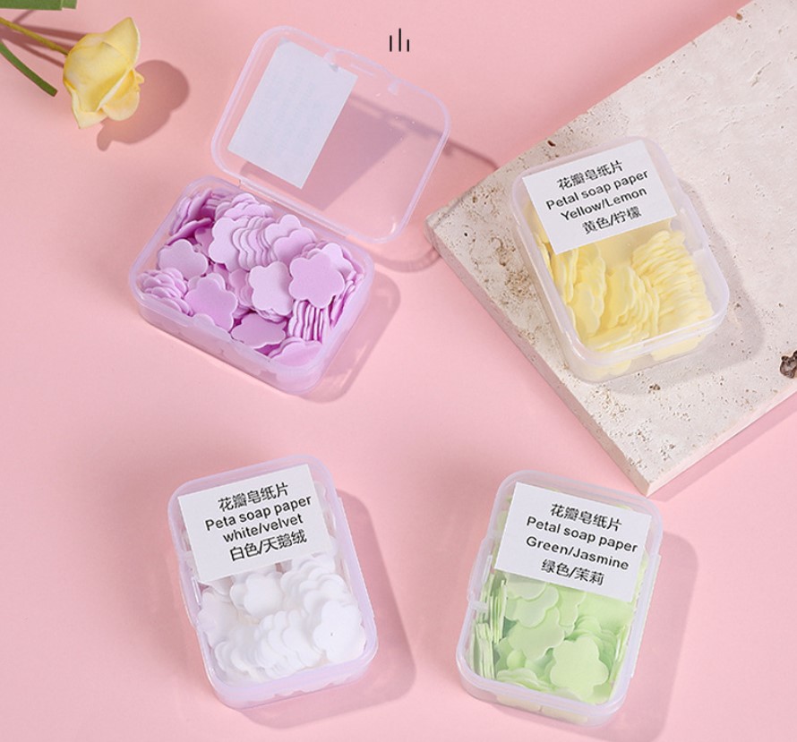 100 Yaprak Eriyen Mini Parfümlü Kağıt Sabun (5563) #2