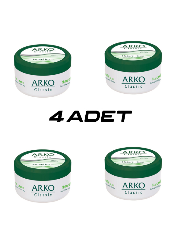4 ADET ARKO CLASSİC NATUREL EL KREMİ 150ML (5563) #2