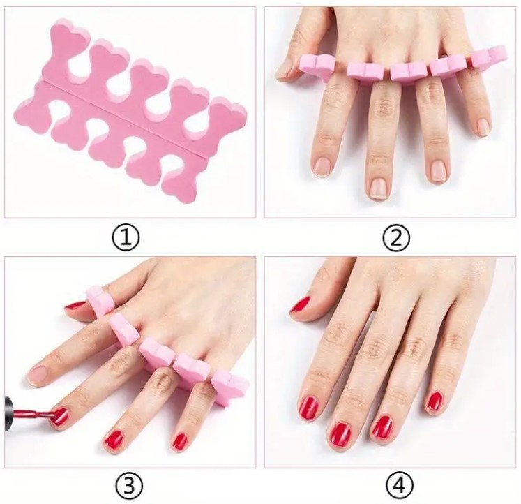 Parmak Ayırıcı Sünger Manikür Pedikür Aparatı 5 ADET (5563) #3