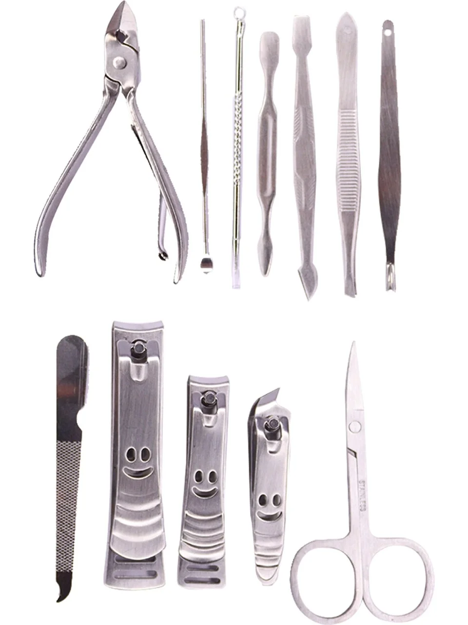 Nagelschere Nagelpflege Set mit Ledertasche 12-teilig (5563) #3