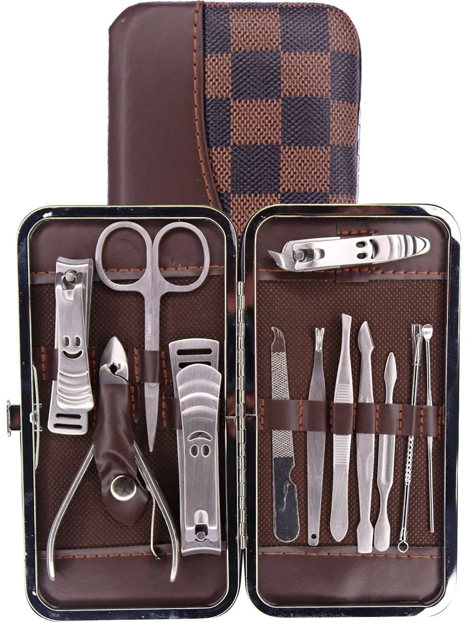 Nagelschere Nagelpflege Set mit Ledertasche 12-teilig (5563) #5