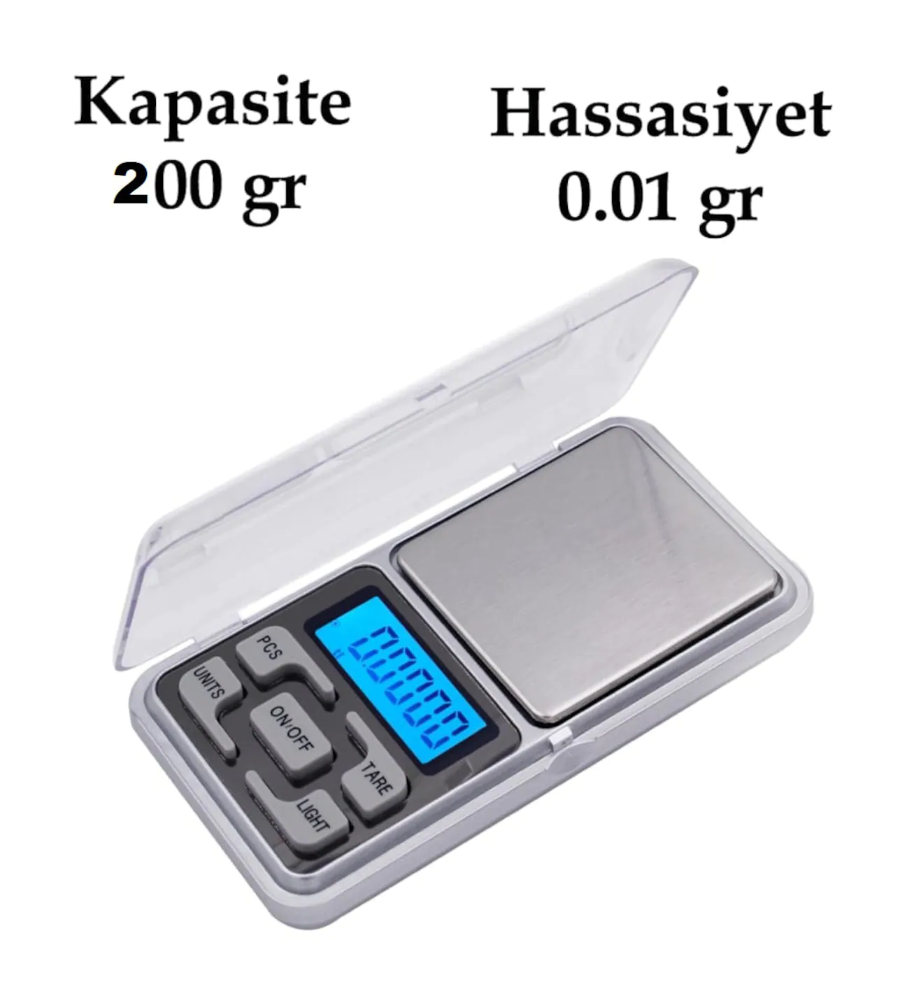 Dijital Hassas Elektronik Kuyumcu Cep Terazisi Tartı 200 gr / 0.01 gr (5563) #4