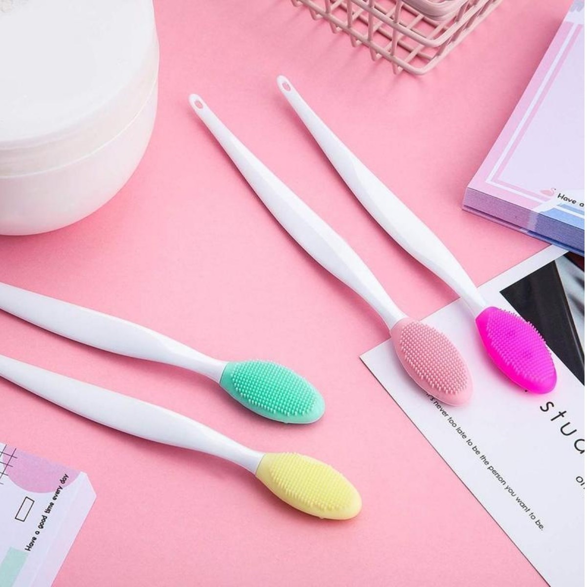 2 Adet Dudak Fırçası Peeling Etkili Gözenek Siyah Nokta Temi