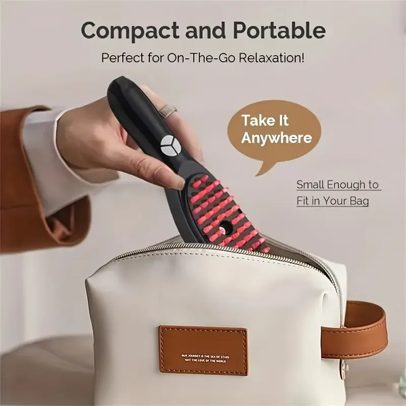 Dampf-Vibrations- und Rot-Blau-Lichttherapie Kopf- und Haarpflegekamm (5563) #4