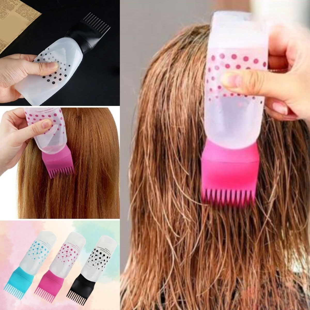 Saç Boyama Aparatı Taraklı Saç Bakımı Krem Saç Yağı Uygulama Aparatı (5563) #5