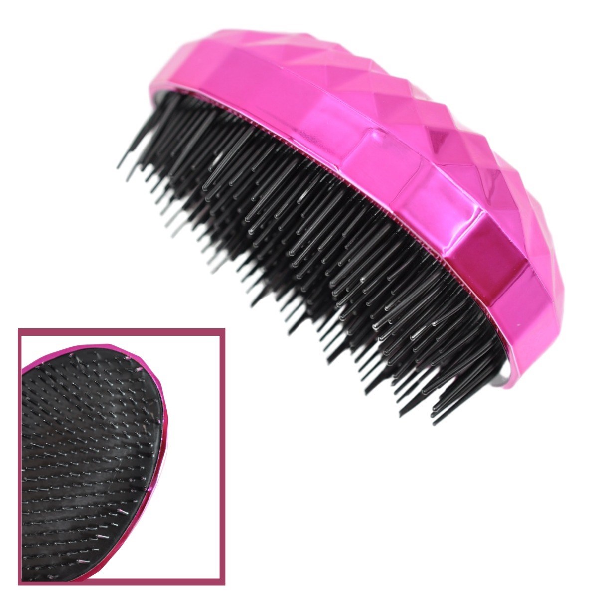 Neon Pembe Düzleştirici Tarak Geniş Aralıklı Her Saç Tipine Uygun Fırçalı Saç Düzleştirici (5563) #4