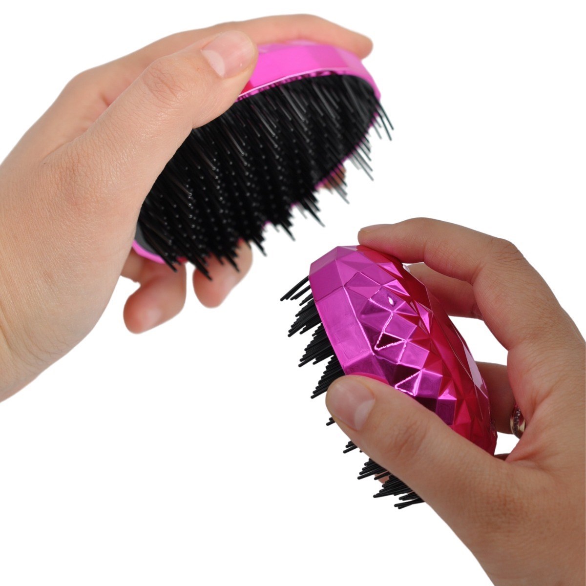 Neon Pembe Düzleştirici Tarak Geniş Aralıklı Her Saç Tipine Uygun Fırçalı Saç Düzleştirici (5563) #5