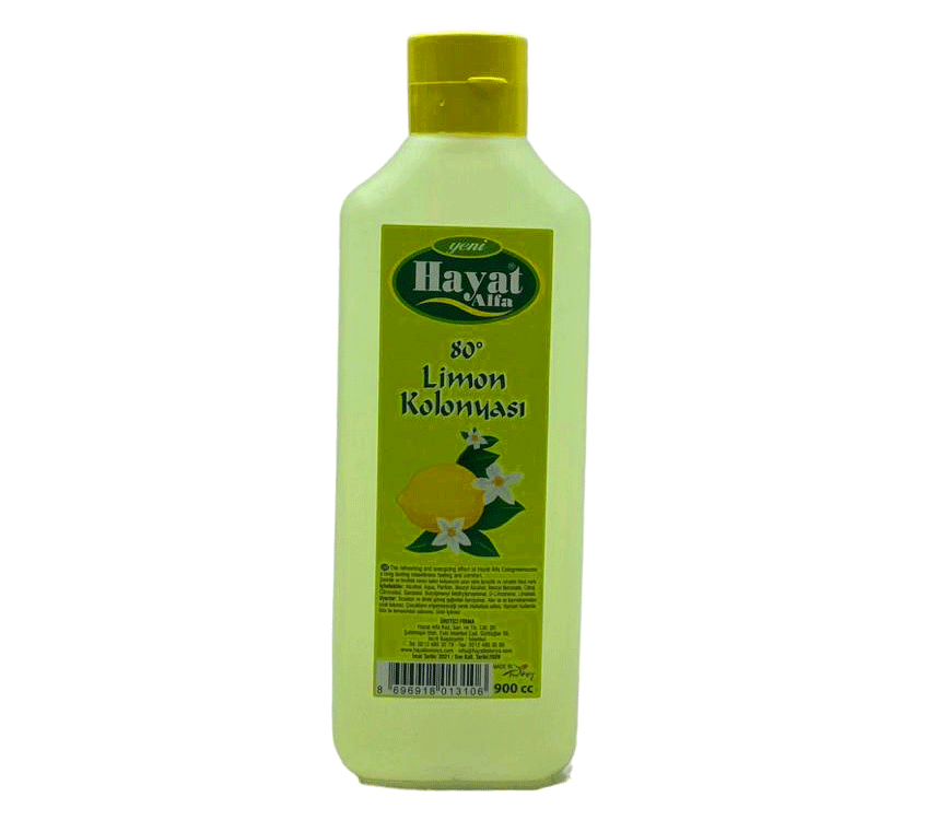 HAYAT 900ML LİMON KOLONYA BİDON (5563)