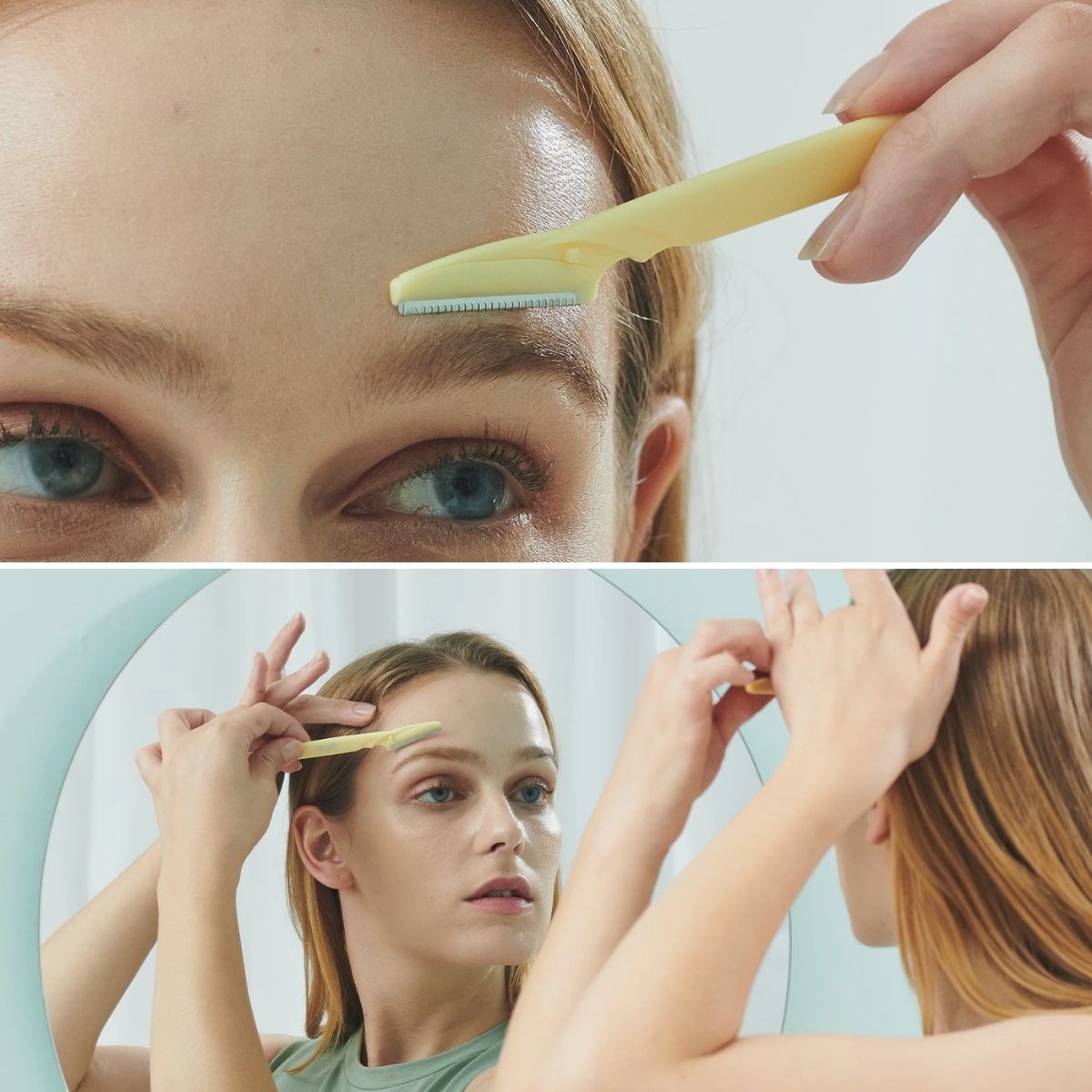 3’lü Kadın Kaş Usturası Seti – Hassas Ciltler İçin Güvenli Yüz Tüy Temizleme Bıçağı (5563) #4