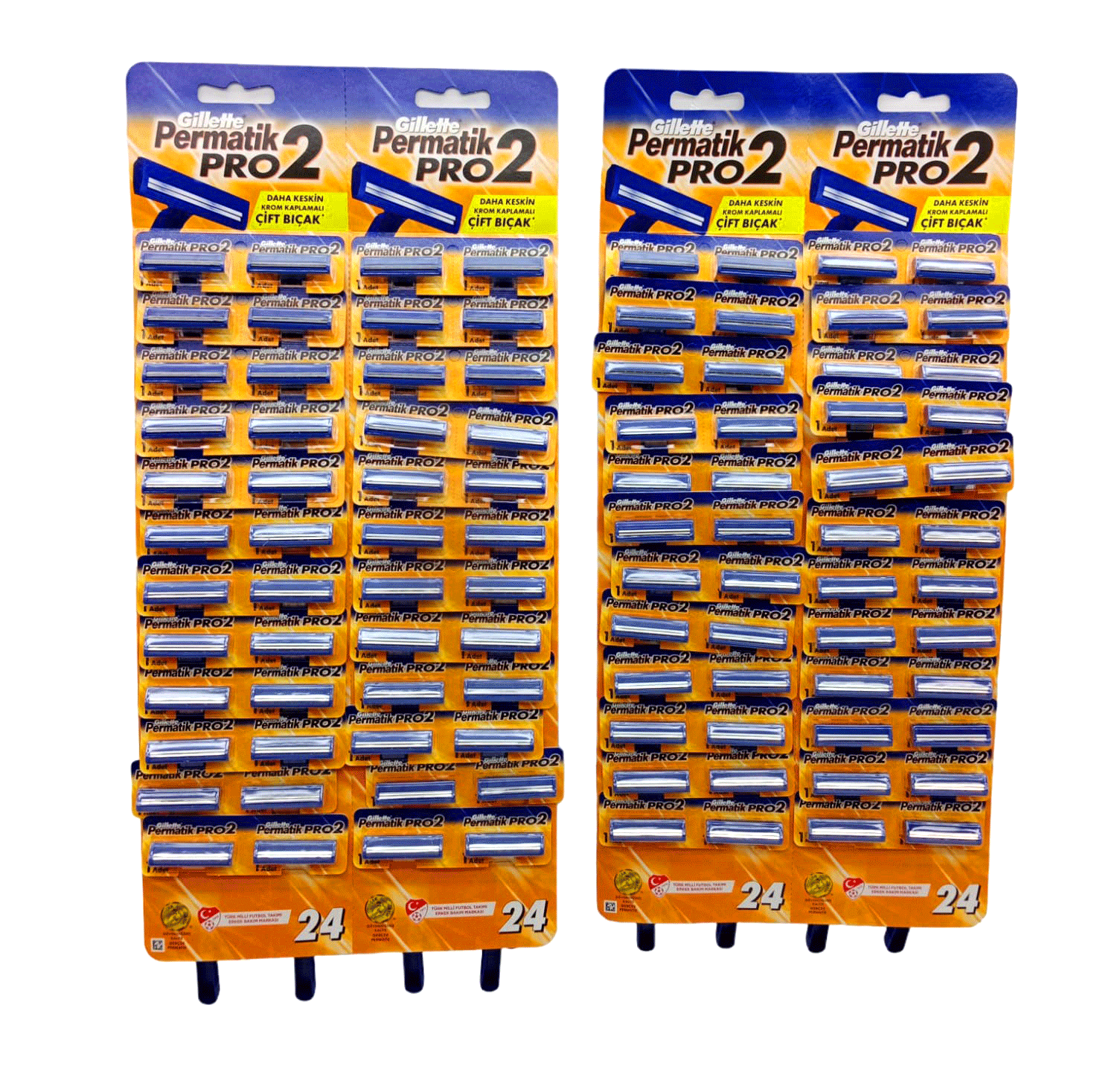 PERMATIK PRO 2 Doppelklinge Rasierer mit Griff 96er Pack (55