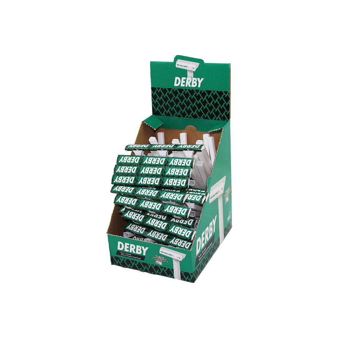 DERBY EINKLINGER 100er PACK RASIERKLINGEN MIT GRIFF (5563)