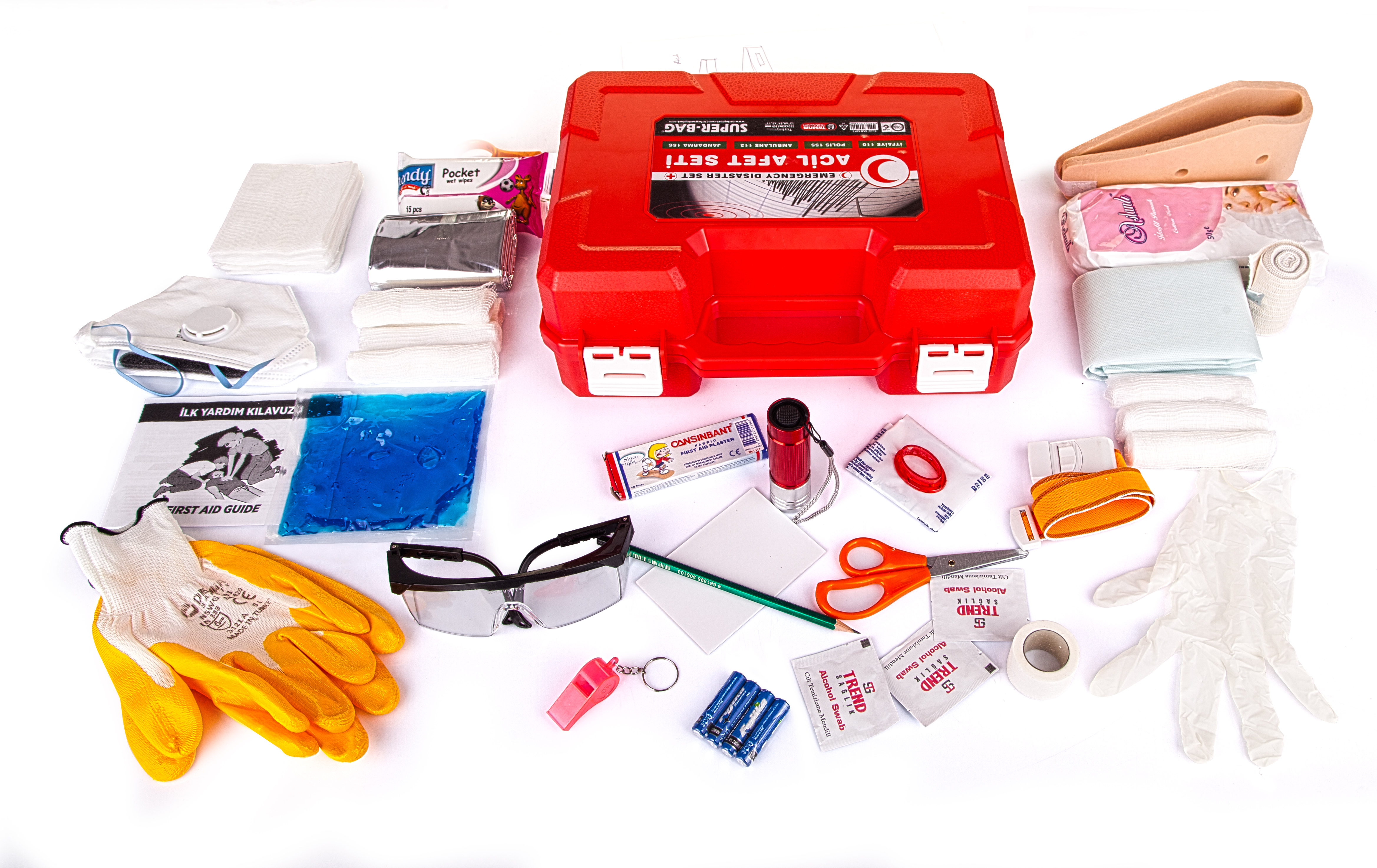 Großes Notfall-Set Erste-Hilfe-Kit Erdbeben (5563)