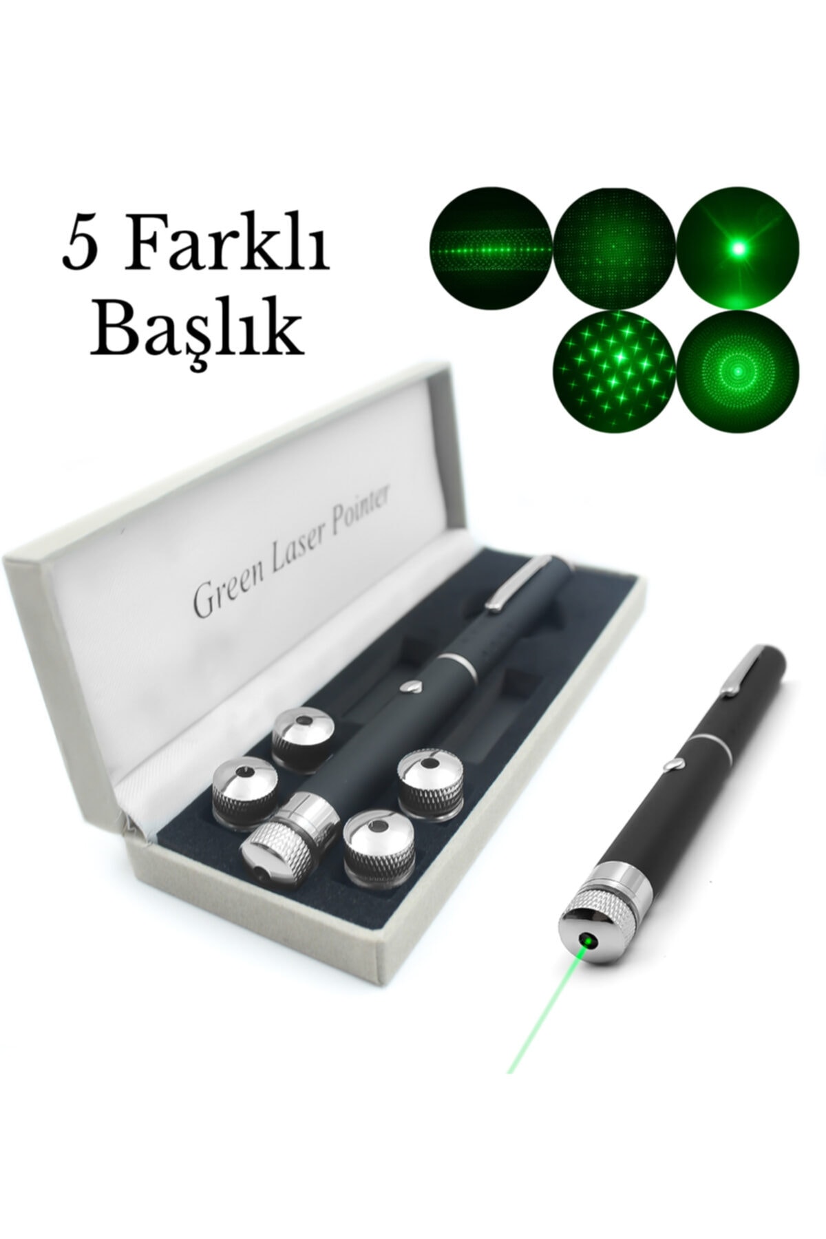 Yeşil Lazer Pointer USB Şarjlı 5 km Etki Alanı! (5563) #4