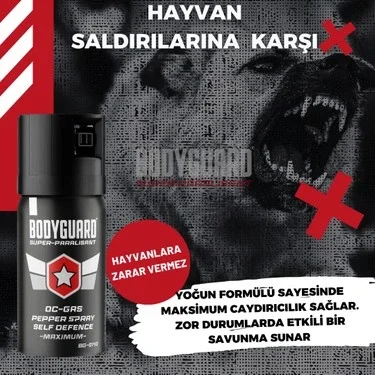 Bodyguard Biber Gazı Sprey 40ML Bodyguard (Göz Yaşartıcı Sprey) (5563) #2