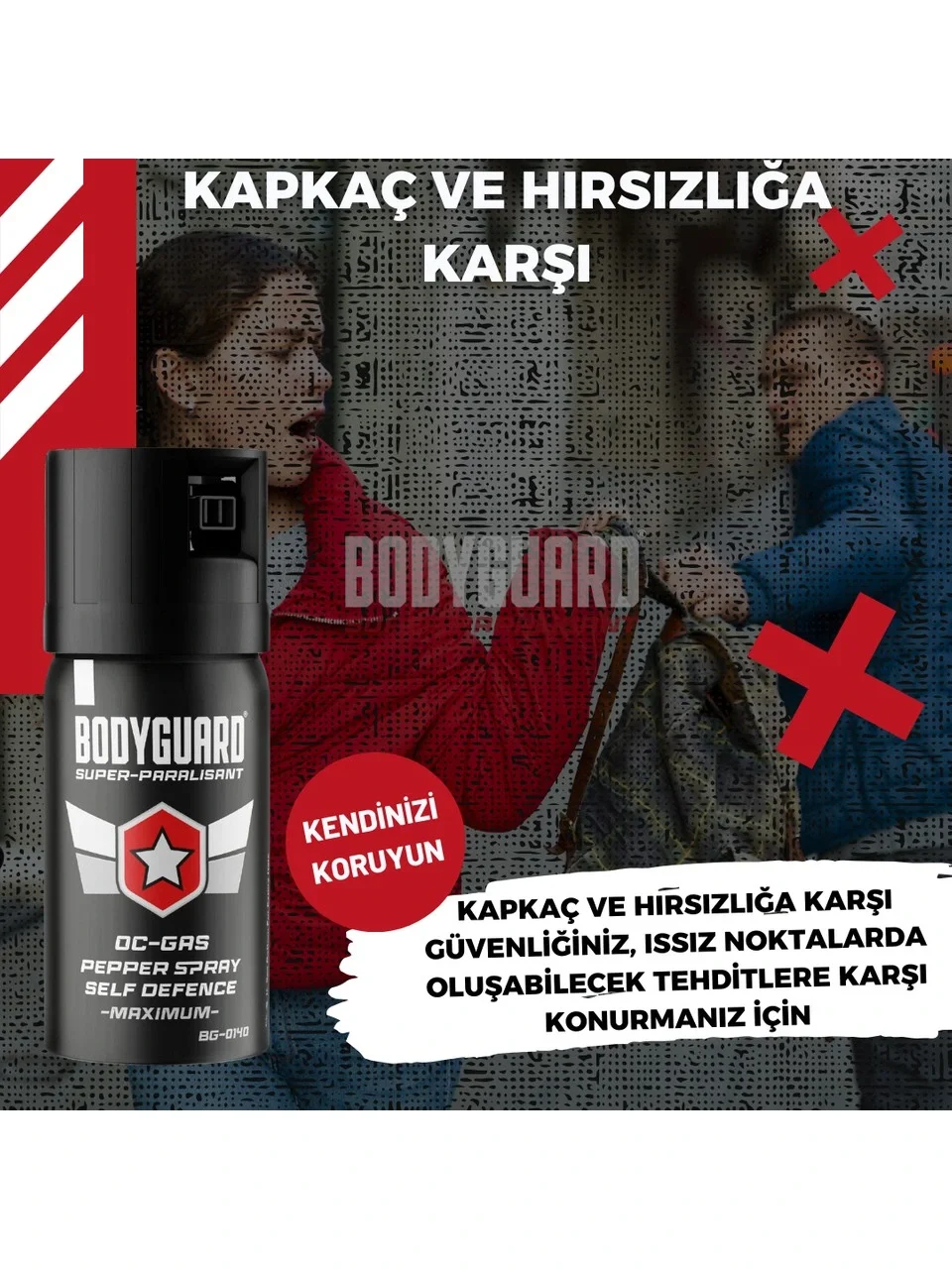 Bodyguard Biber Gazı Sprey 40ML Bodyguard (Göz Yaşartıcı Sprey) (5563) #5