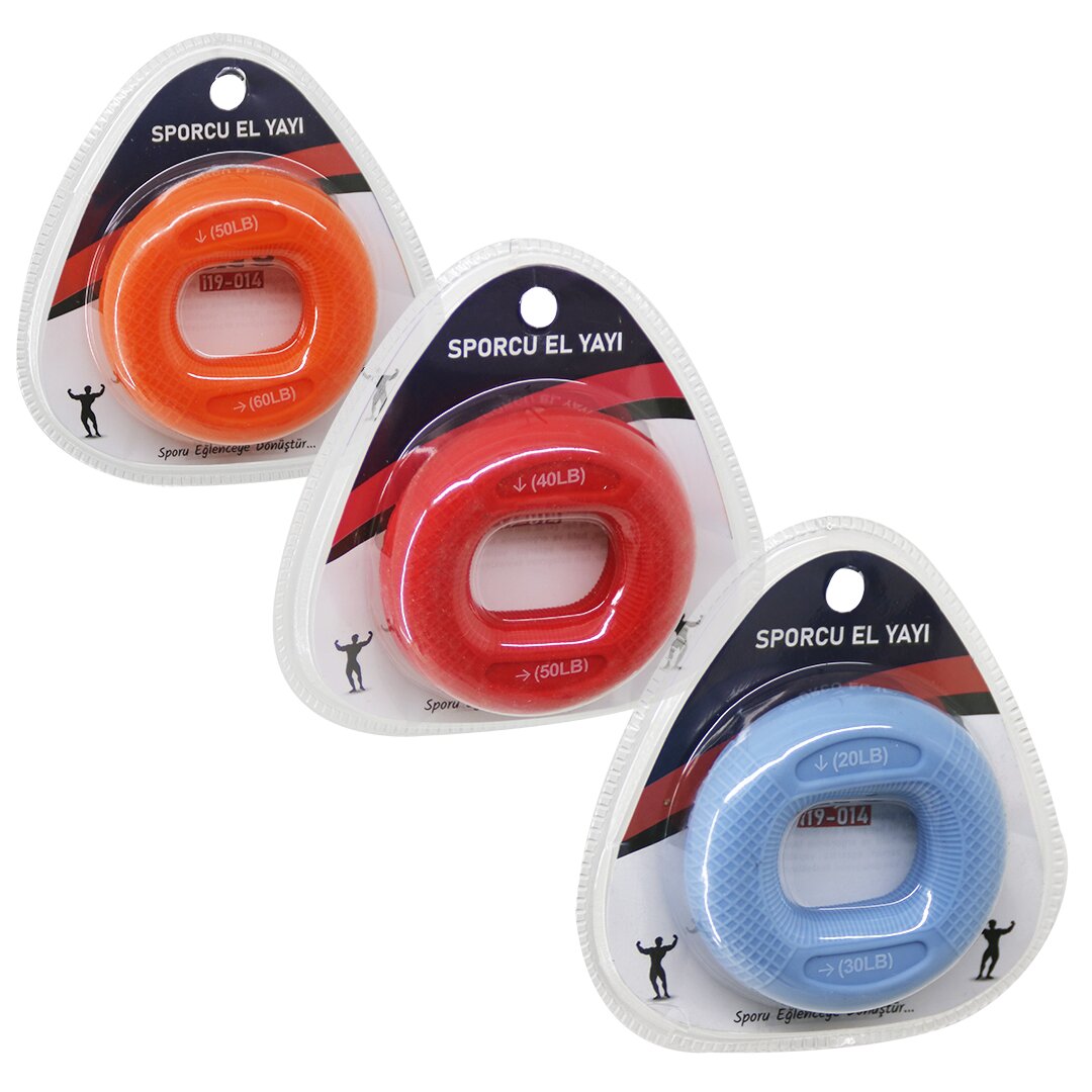 HALKA MODEL RENKLİ SPORCU SİLİKON EL YAYI ÇİFT KULLANIM = 20