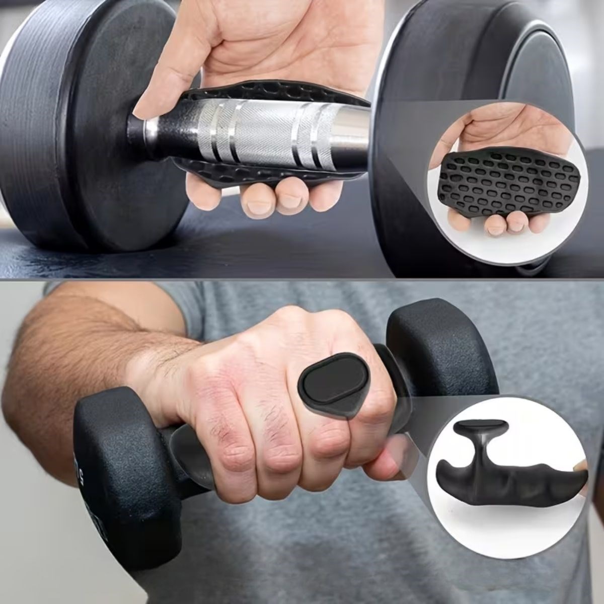 2 Adet Sporcu El Koruma Silikonu – Fitness, Ağırlık Kaldırma ve Antrenman İçin Kaymaz El Pedi (5563) #4