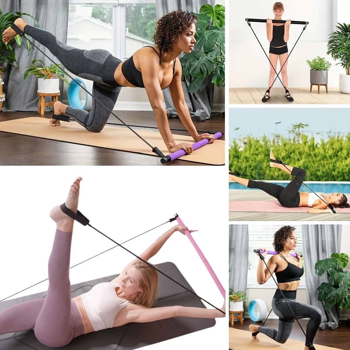 Jimnastik Çubuğu Plates Barı Taşınabilir Spor Ve Egzersiz Aleti (5563) #5