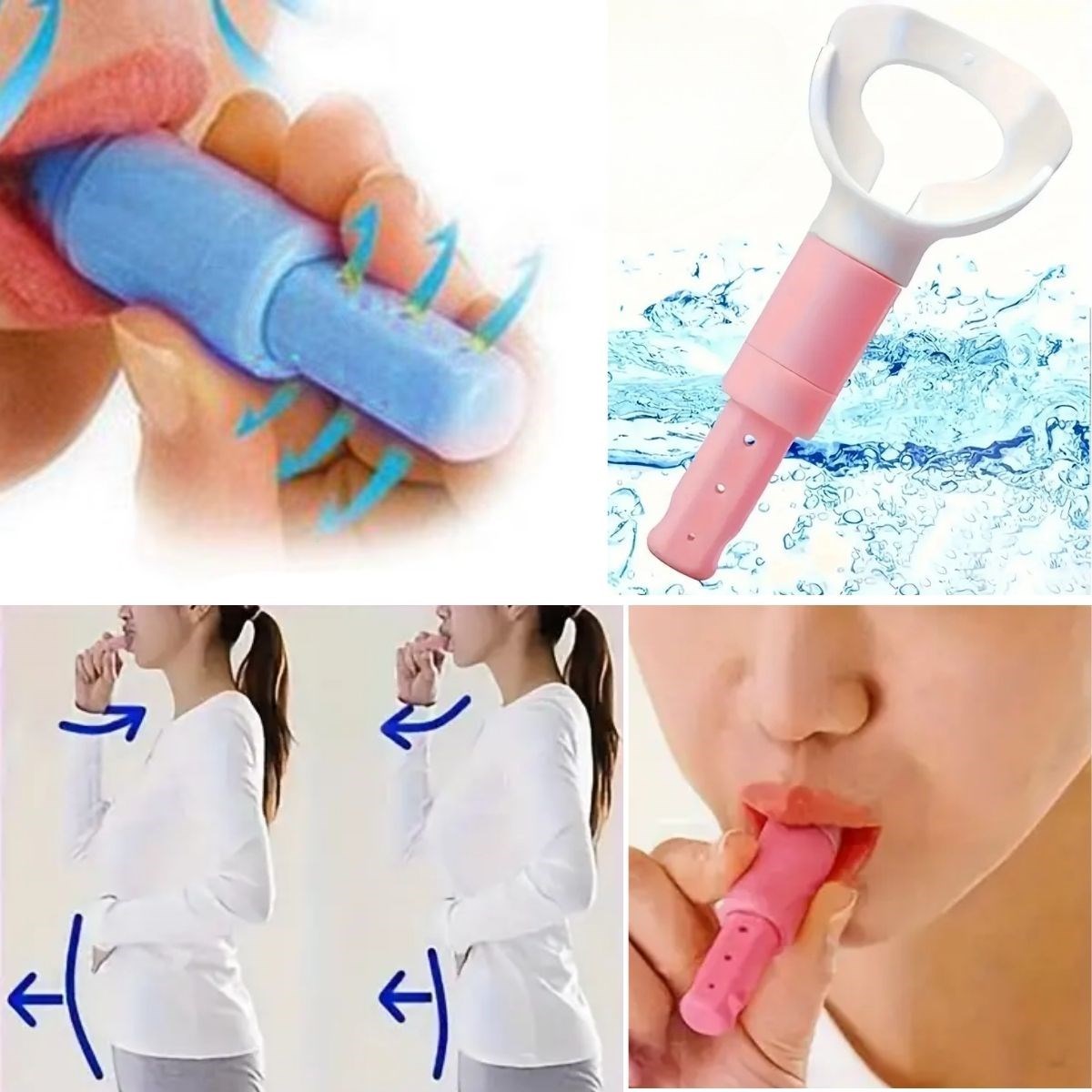 Tragbarer Bauch-Atemtrainer Atemübungsgerät (5563) #5