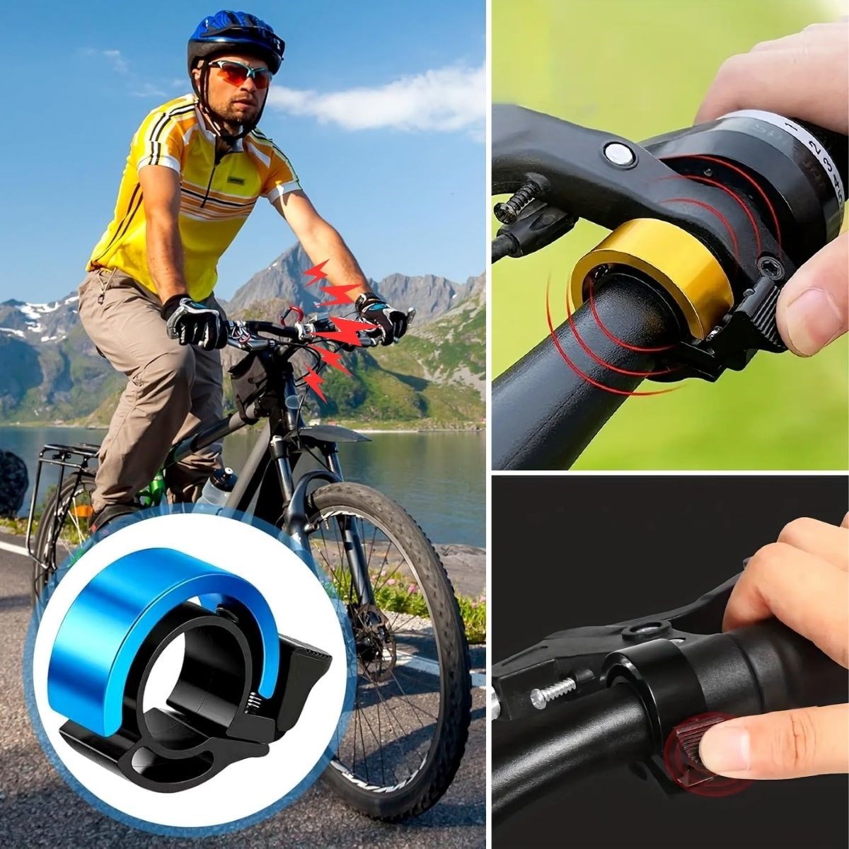 Ultra-Yüksek Sesli Alüminyum Alaşımlı Bisiklet Zili (5563)