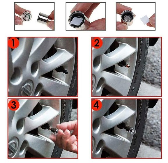 Işıklı Bisiklet Araba Sibop Kapağı 2 Adet (5563) #4