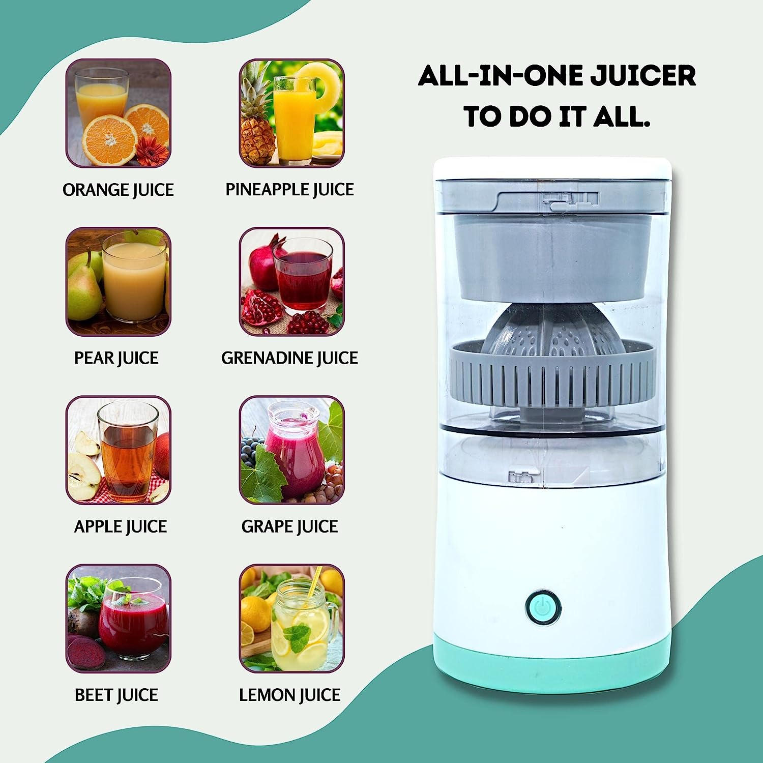 USB-aufladbarer Zitruspressen-Entsafter 45 W (5563) #4