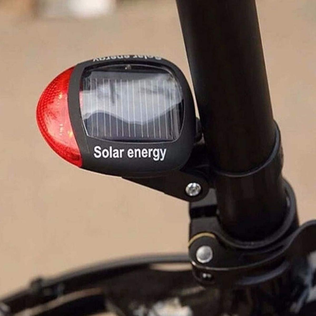 LED Solar Rechargeable Bike Tail Light - Solar Bicycle Lamp (5563) #5
