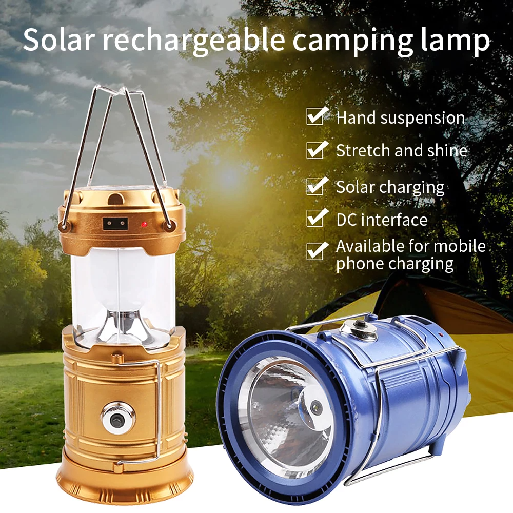 Solar Collapsible Camping Lamp (5563)