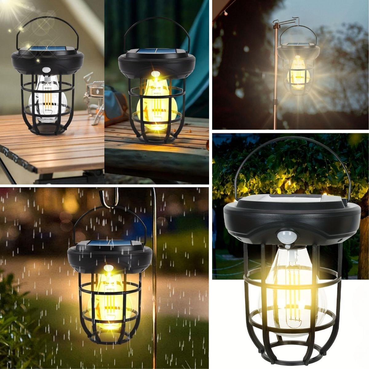 Solar Camp Lantern – Solar-Powered, Auto-Charge & Night Light LED #3