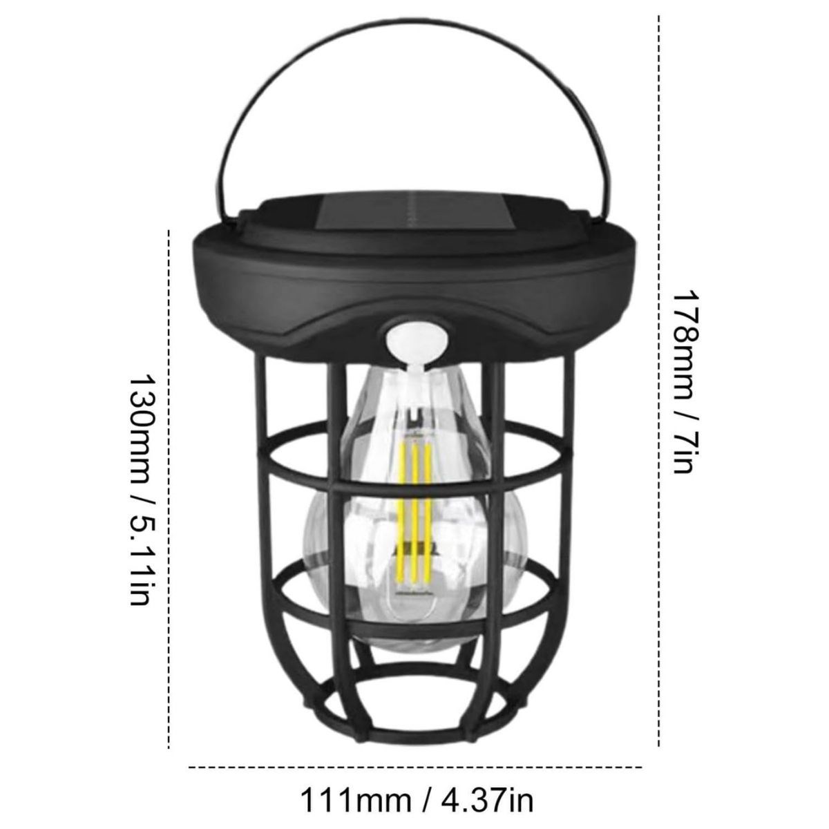 Solar Camp Lantern – Solar-Powered, Auto-Charge & Night Light LED #5