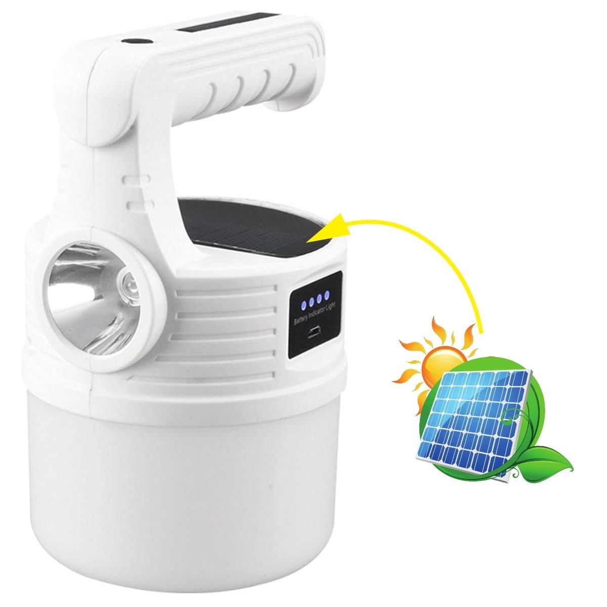 LED Solar Camping Lamp–2000 Lumens Ultra Bright, 5 Light Modes, USB Rechargeable #3