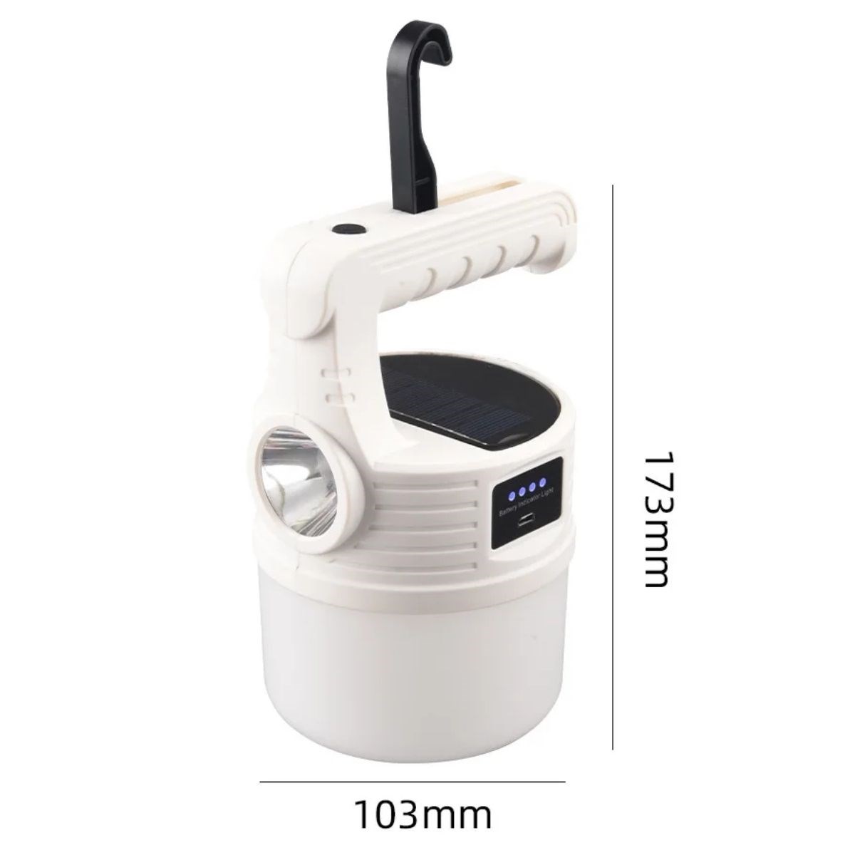 LED Solar Camping Lamp–2000 Lumens Ultra Bright, 5 Light Modes, USB Rechargeable #5