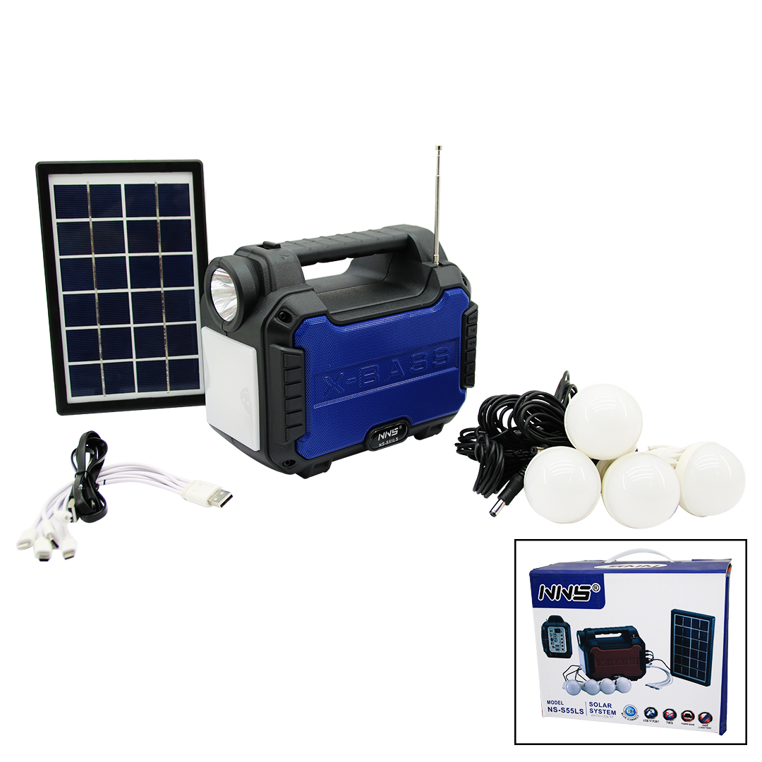 3IN1 Solar 2-in-1 Flashlight - Radio - MP3 Bluetooth - USB/T