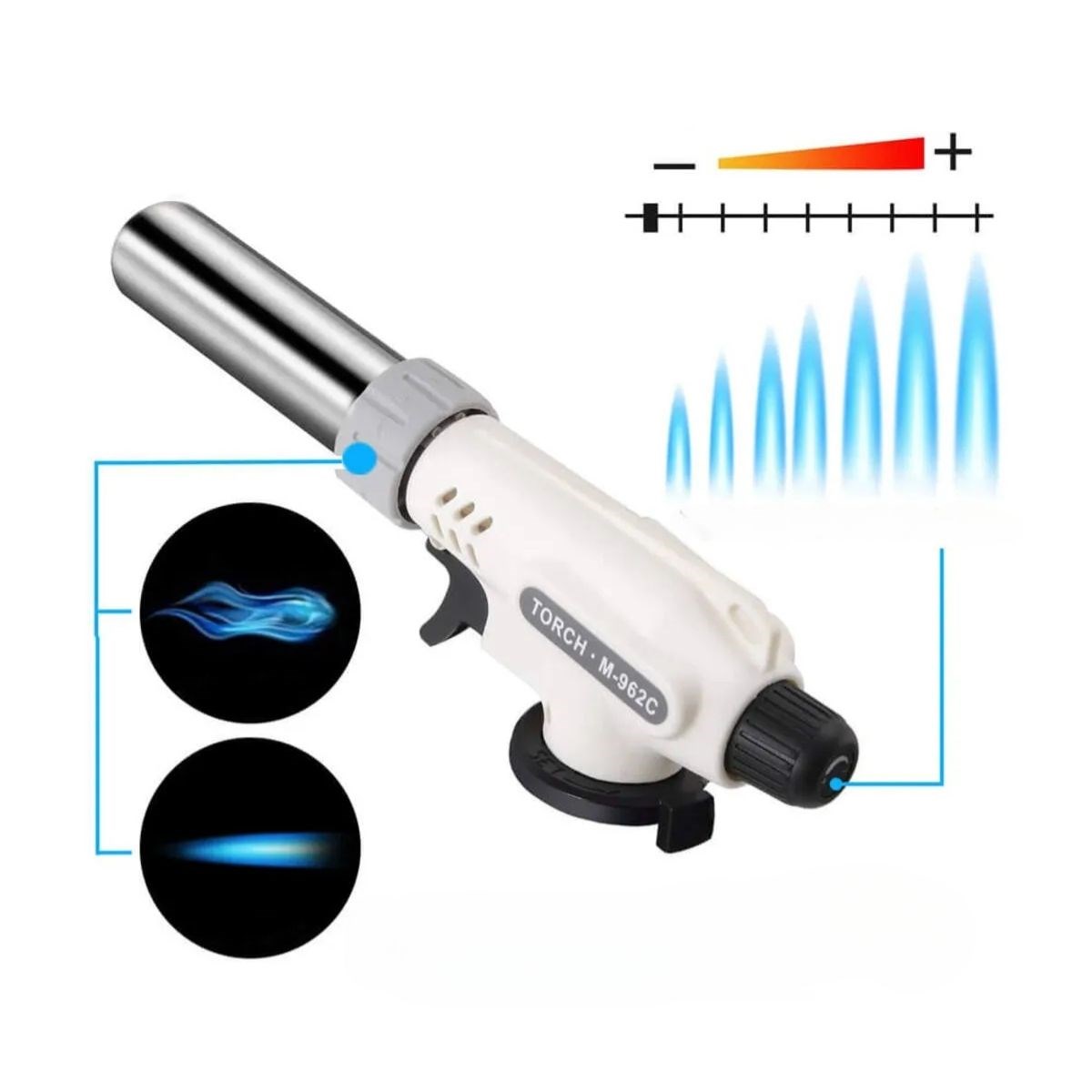 1300°C Çok Amaçlı Gaz Torch Çakmak - Mutfak, Mangal, Lehimleme Pürmüz Alev Tabancası (5563) #3
