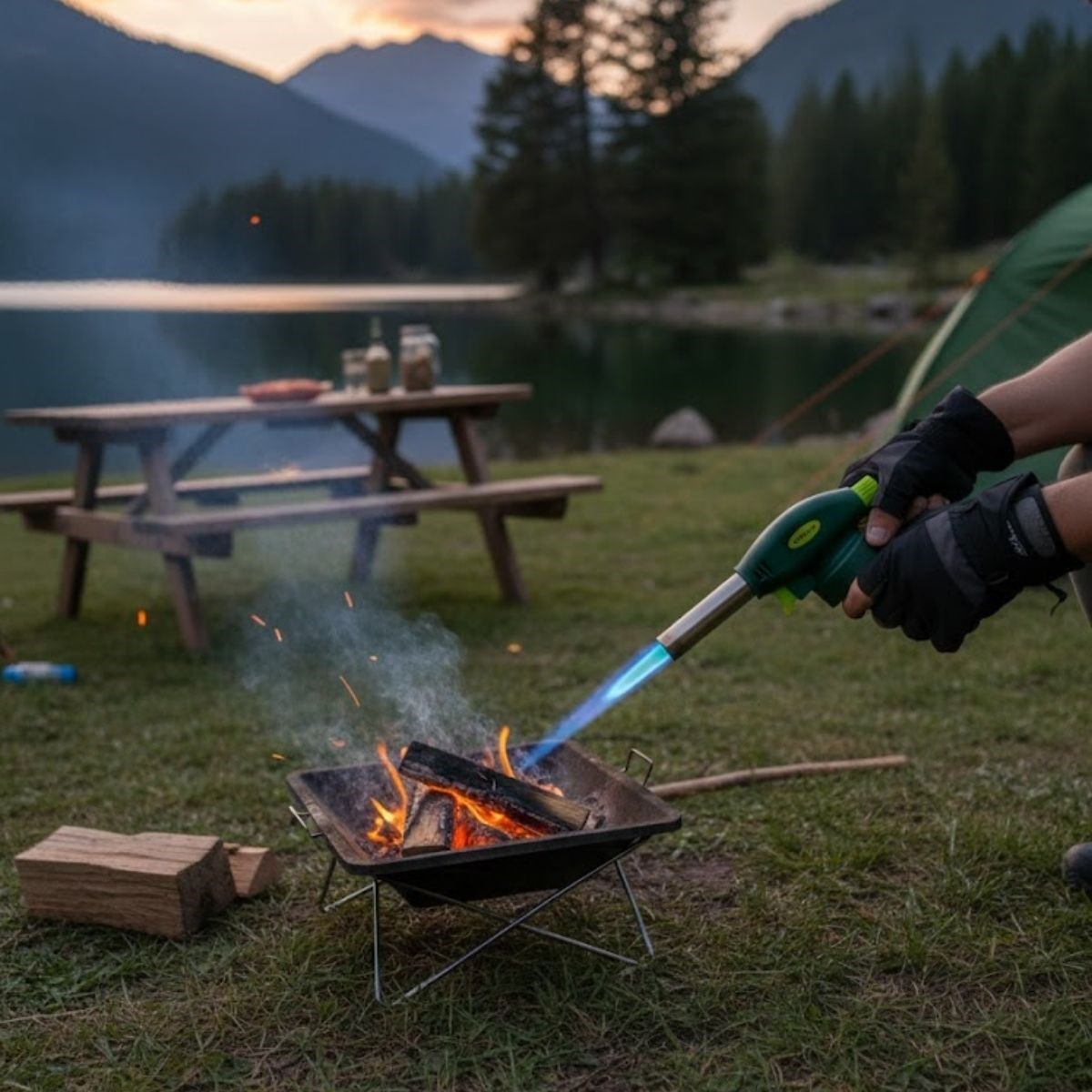Outdoor Kamp, Piknik ve Tamir İşleri İçin Kamp Gazı Seti – Taşınabilir Pürmüz Alev Tabancası ve Yüksek Performanslı Gaz Kartuşu (5563) #5