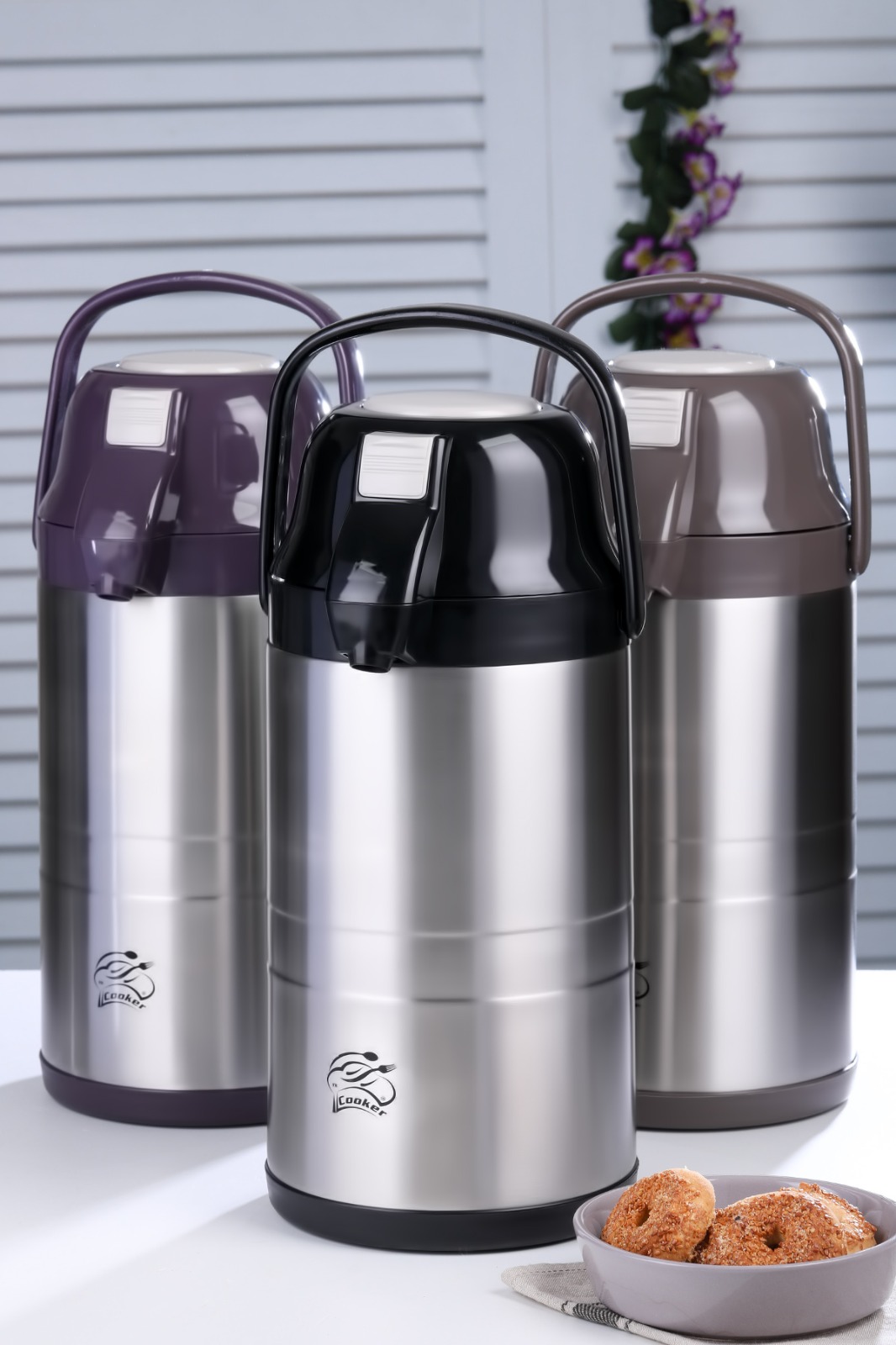 CKR-2008 3.5LT Pump Stainless Steel Thermos (5563)