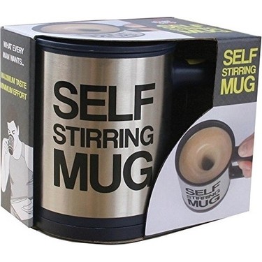 Karıştırıcı Özellikli Mikser Kupa Bardak Self Stirring Mug (5563) #4