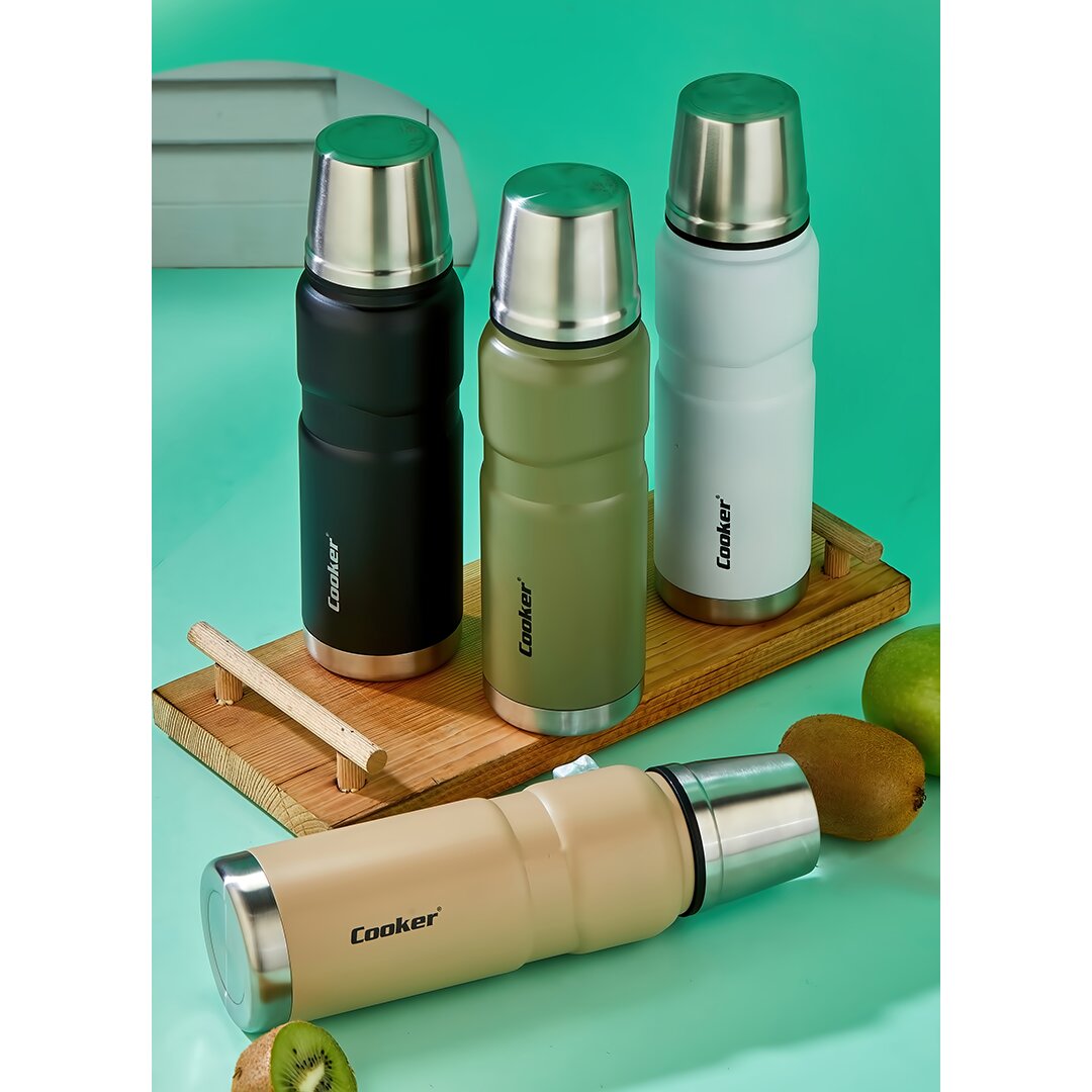 0.5LT HUNTER Stainless Steel Thermos - Leak-Proof Cap = Cup