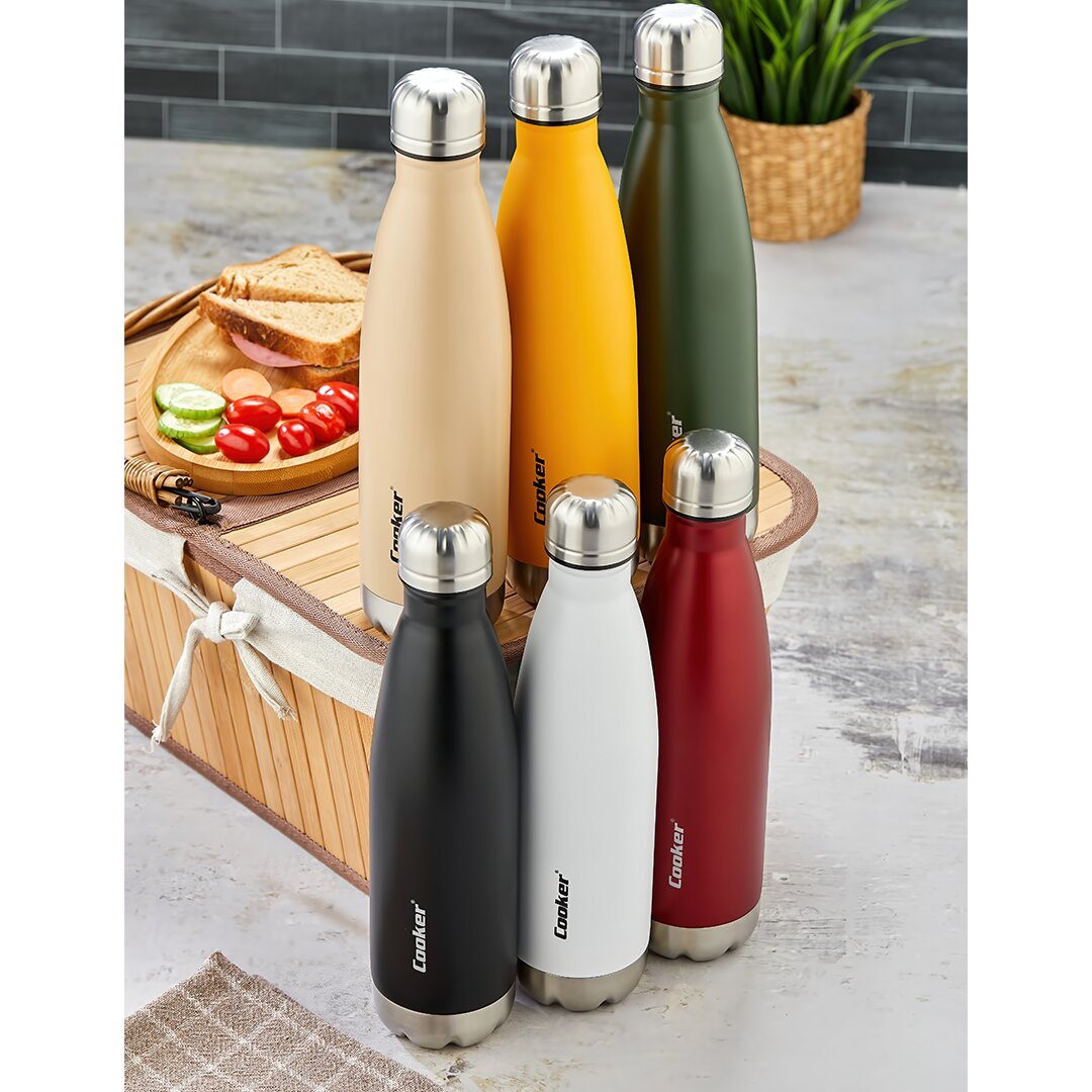 500ML Colored Stainless Steel Thermos Bottle - Non-Slip TPR