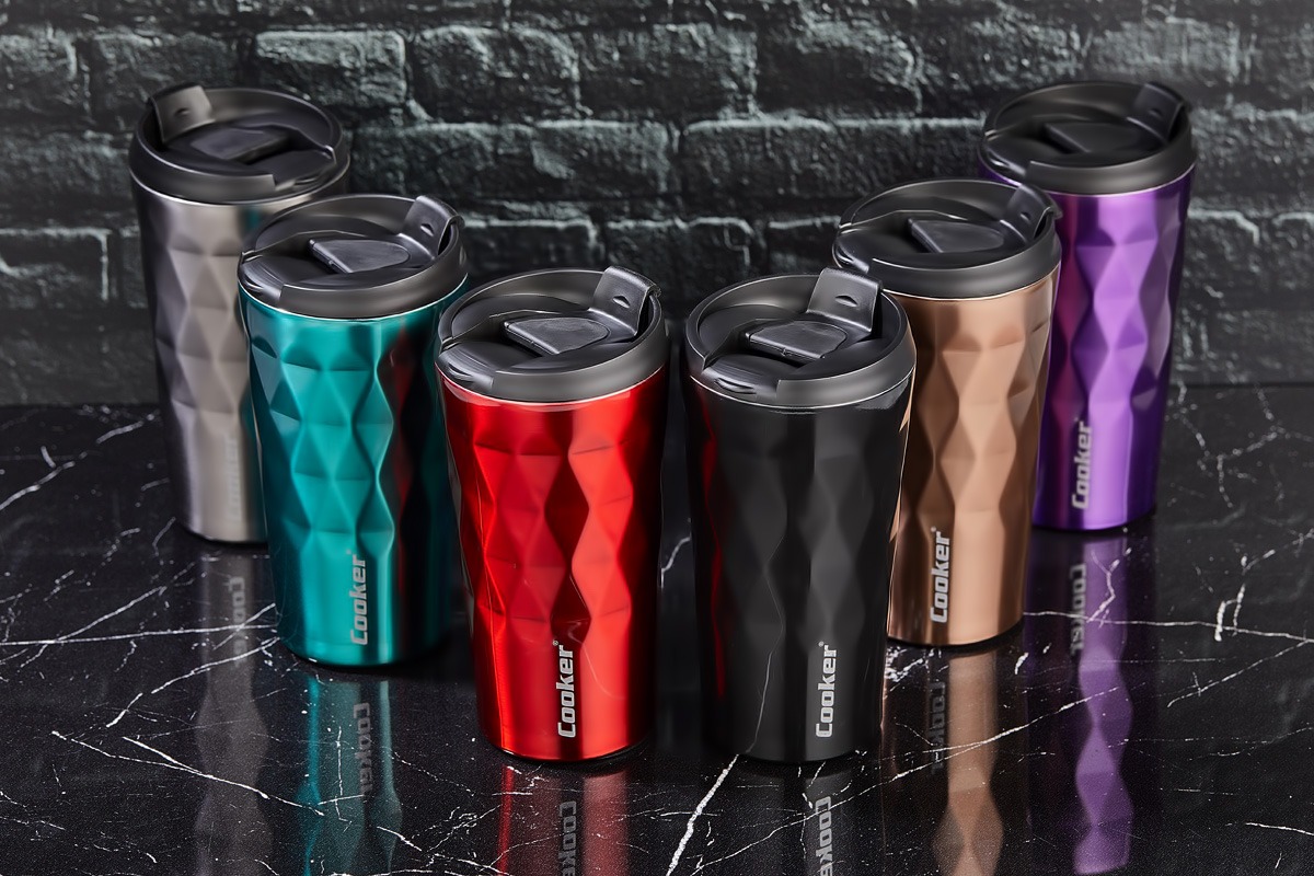 CKR-2048 350ML Steel Mug Thermos Cup Colored (5563)