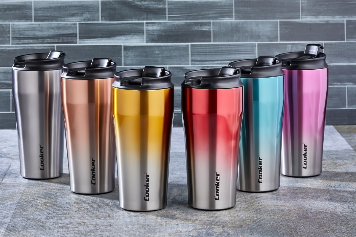CKR-2049 400ML Steel Mug Thermos Cup Dual Color (5563)