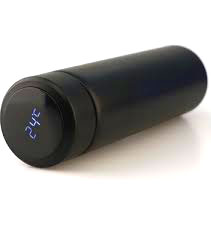 Black LED Graduated Steel Thermos 500ML (5563)