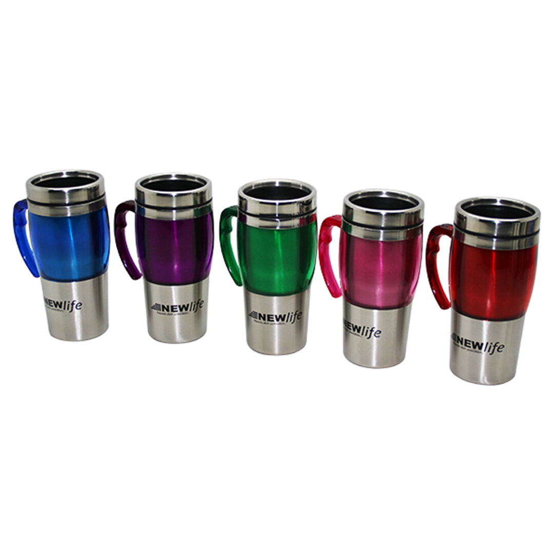 Long Chrome - Colored Thermos Cup 450ML (5563)