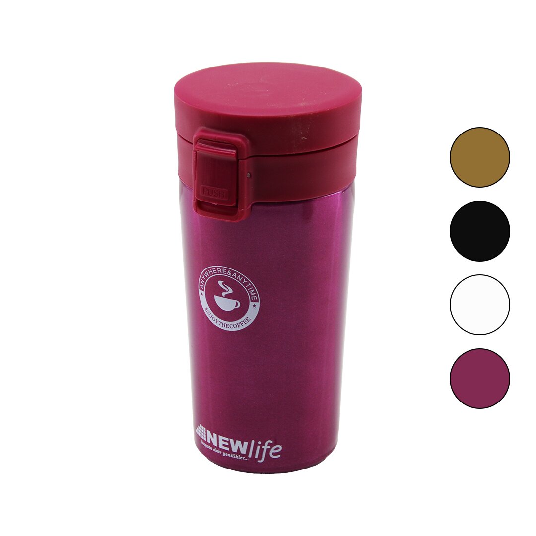 Stainless Steel 18-8 Thermal Mug 300ML Press-Open Lock Cap (