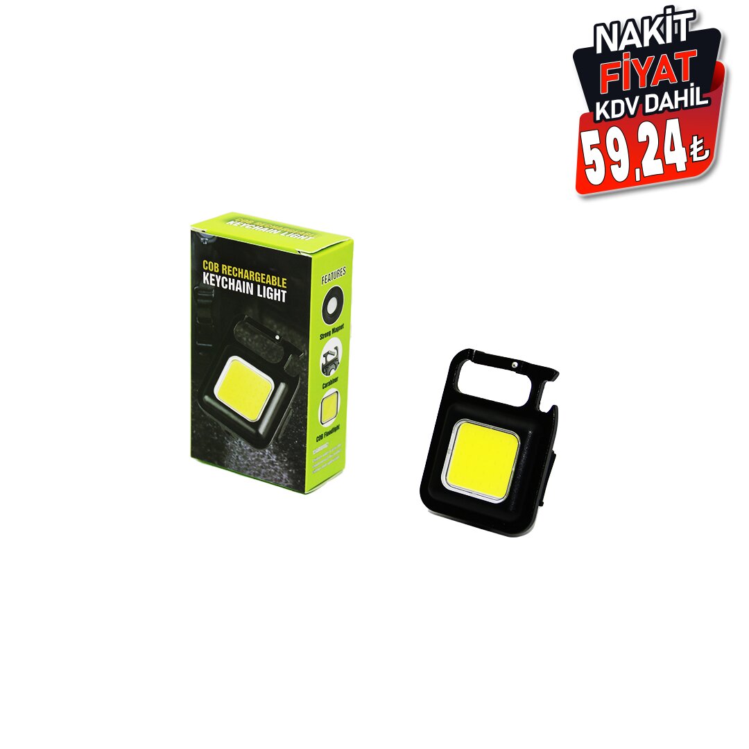 3IN1 MIKNATISLI USB ŞARJLI FENER - ANAHTARLIK - PRATİK KAPAK AÇACAK (5563) #2