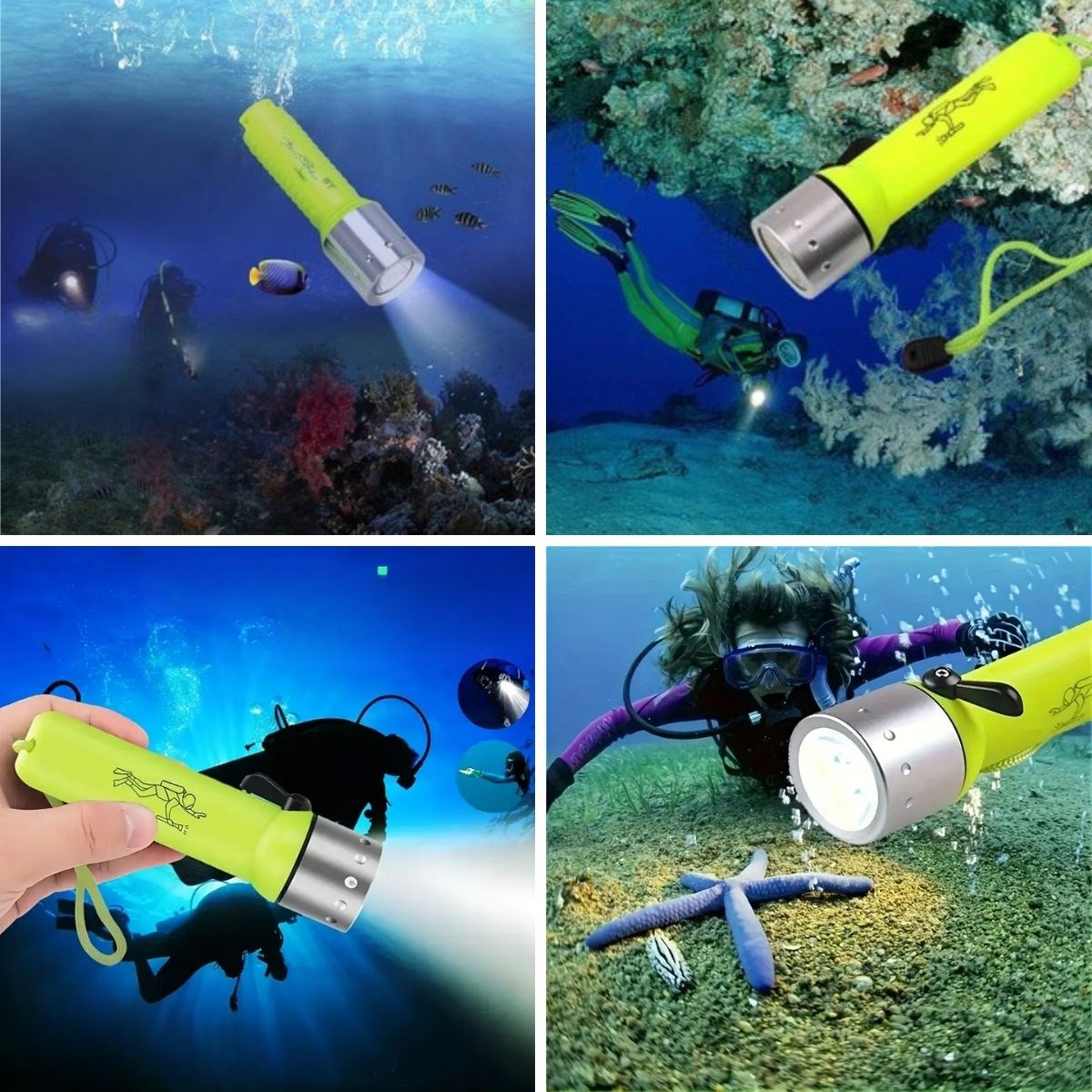 Super Bright LED Underwater Diving Flashlight – Portable, Waterproof & Shockproof #2