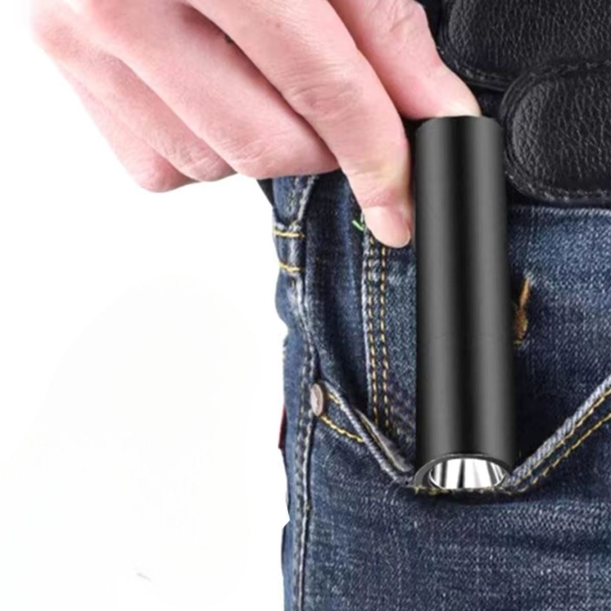 Mini Cep Boy USB İle Şarj Olan Oje Kurutucu Sahte Para Kontol LED UV Mor Işık El Feneri (5563) #3