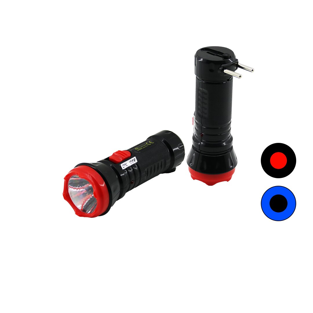 1W Single LED Rechargeable Flashlight Long Range (5563)