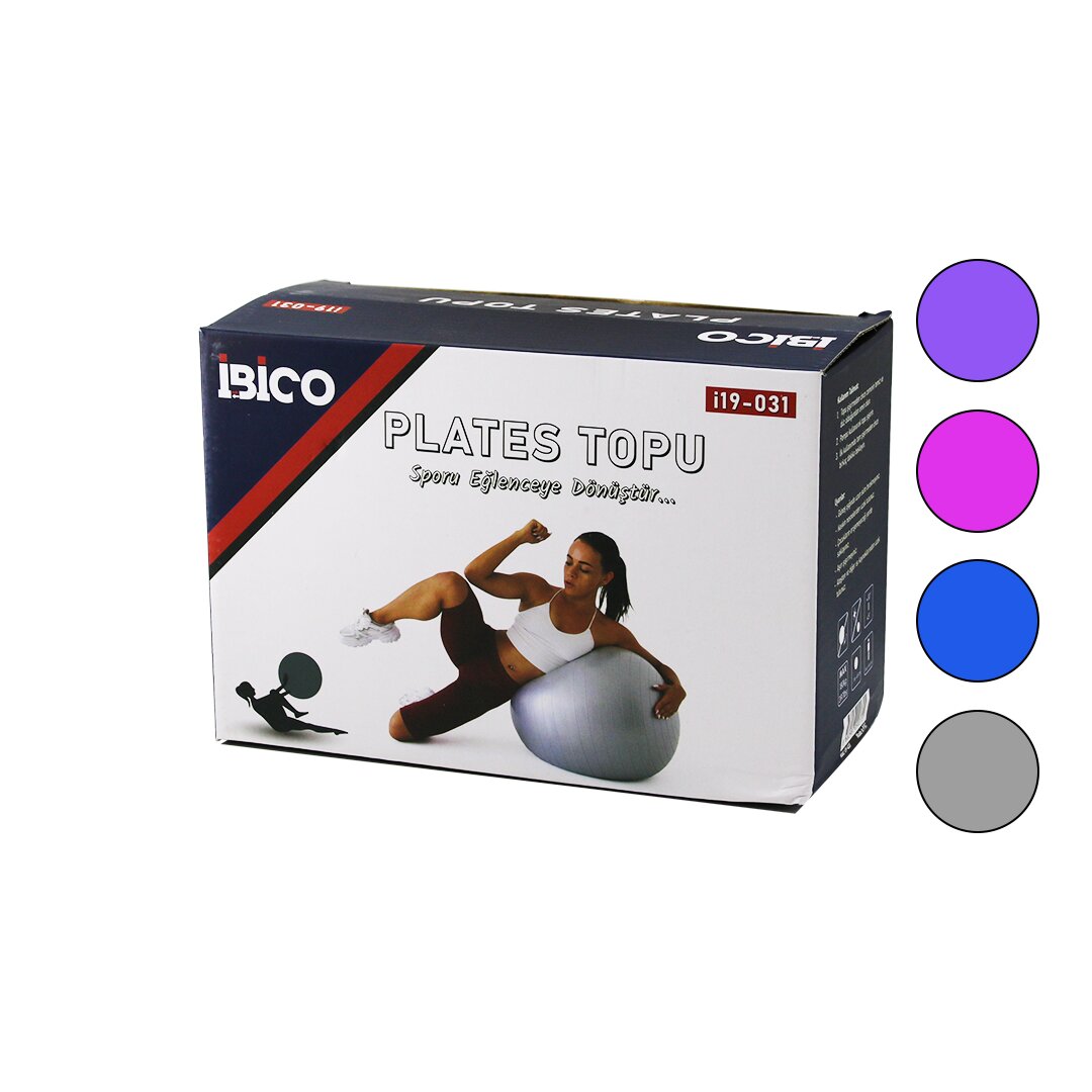 60CM Colorful Plates Ball - Striped Pattern Plastic Box Pack